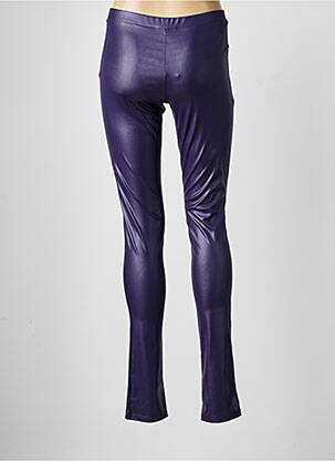 Legging effet matière satinée taille normale violet SARAH PACINI femme