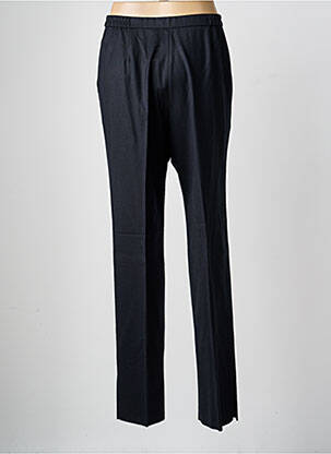Pantalon droit tissage crêpe taille haute noir KARTING femme