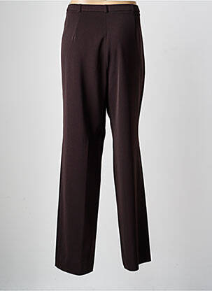 Pantalon droit taille élastique taille normale marron CHRISTIAN MARRY femme