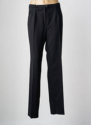 Pantalon droit taille élastique taille normale noir CHRISTIAN MARRY femme