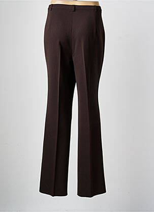 Pantalon droit taille à pinces taille normale marron CHRISTIAN MARRY femme