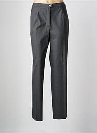 Pantalon droit tissage crêpe taille haute gris KARTING femme