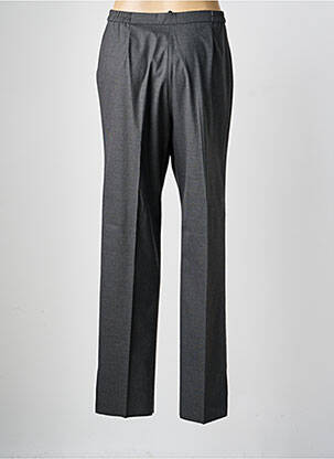 Pantalon droit taille à pinces taille haute gris KARTING femme