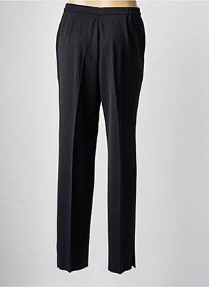 Pantalon droit taille à pinces taille haute noir KARTING femme