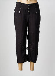Pantalon 7/8 poches taille basse noir ET COMPAGNIE femme