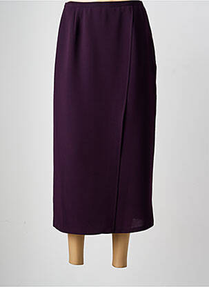 Jupe longue taille haute violet PIER BÉ femme