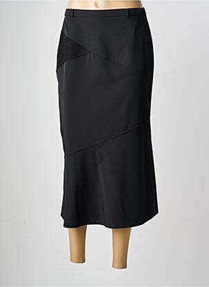 Jupe longue fermeture zippée au dos noir CHRISTIAN MARRY femme