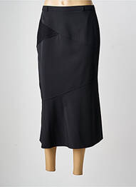 Jupe longue tissage crêpe noir CHRISTIAN MARRY femme