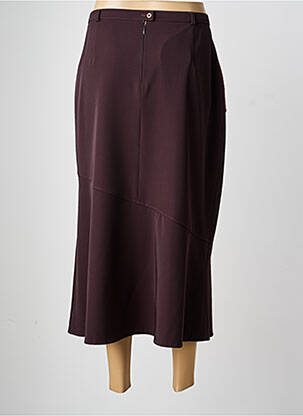 Jupe longue fermeture zippée au dos rouge CHRISTIAN MARRY femme