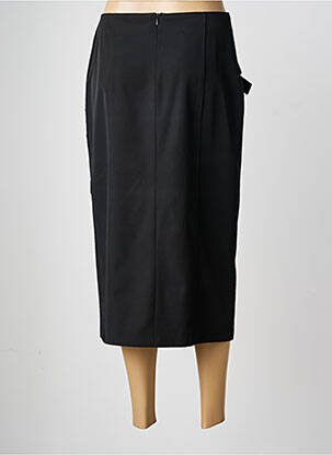 Jupe mi-longue taille à pinces noir CHRISTIAN MARRY femme