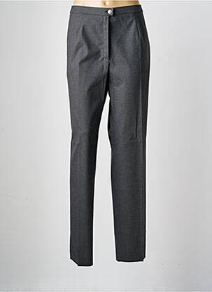 Pantalon droit taille à pinces taille haute gris KARTING femme