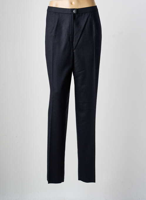 Pantalon droit taille à pinces taille haute noir KARTING femme