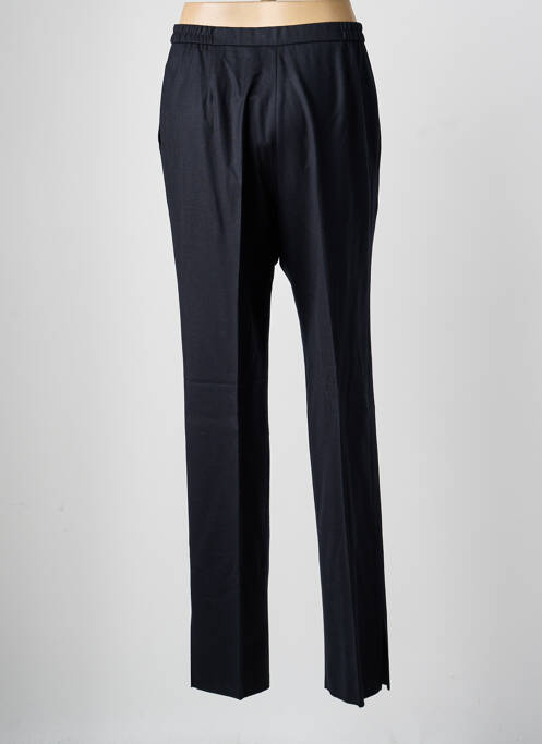 Pantalon droit taille à pinces taille haute noir KARTING femme