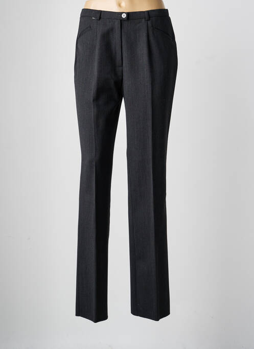 Pantalon droit taille à pinces taille haute gris CHRISTIAN MARRY femme