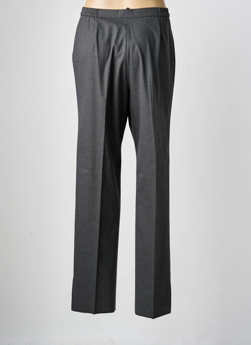 Pantalon droit taille à pinces taille haute gris KARTING femme