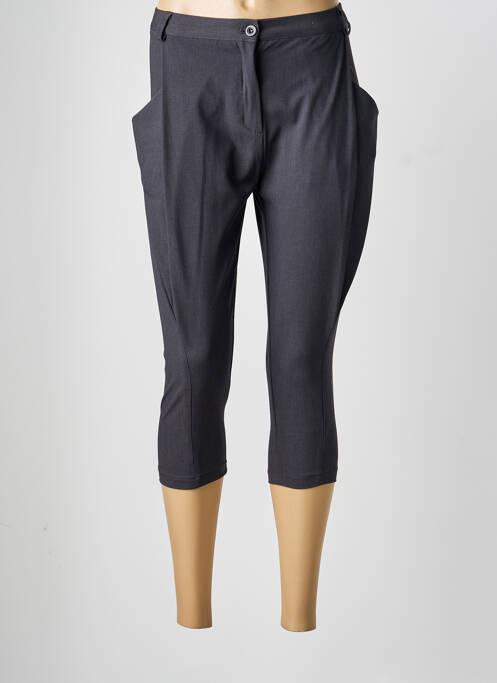 Pantacourt taille haute taille haute gris LA FEE MARABOUTEE femme