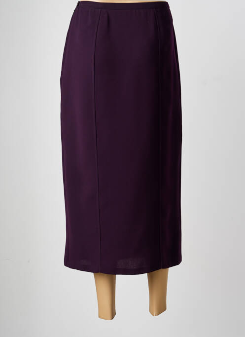 Jupe longue tissage crêpe violet PIER BÉ femme