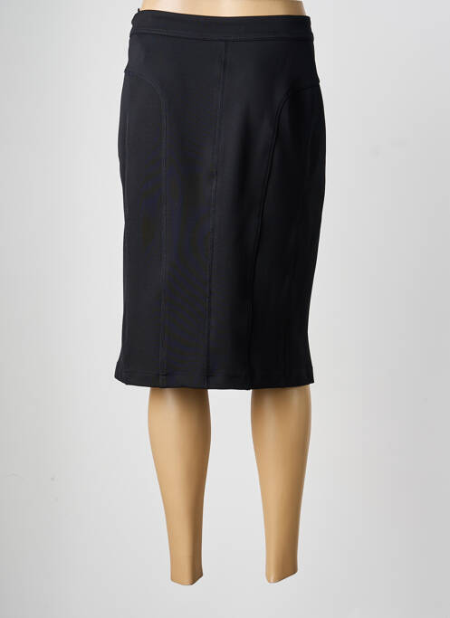 Jupe mi-longue fermeture zip latéral noir STEILMANN femme