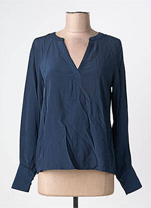 Blouse manches longues manches longues bleu VERO MODA femme