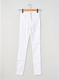 Pantalon slim poches blanc PIECES femme
