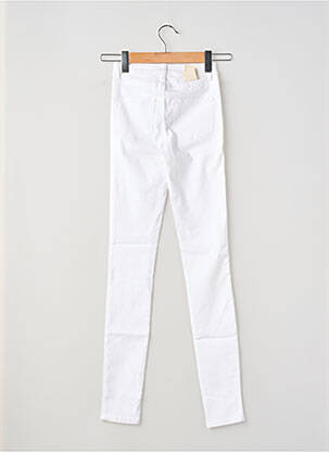Pantalon slim poches blanc PIECES femme