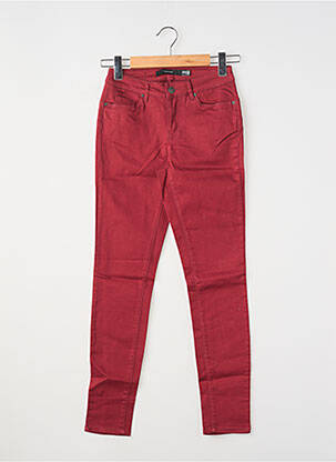 Pantalon slim poches rouge VERO MODA femme