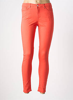 Pantalon slim stretch taille normale orange VERO MODA femme