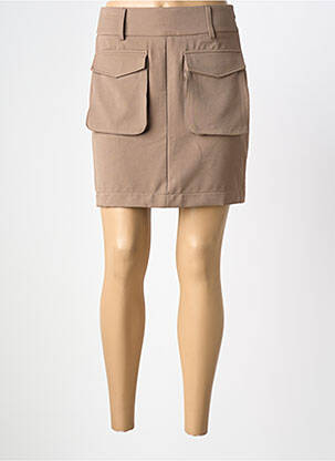 Jupe courte poches beige VERO MODA femme