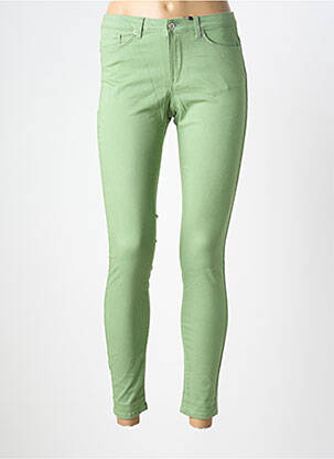 Pantalon slim vert VERO MODA femme