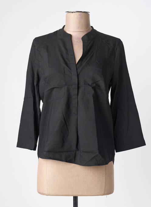 Blouse col rond manches 3/4 noir VERO MODA femme