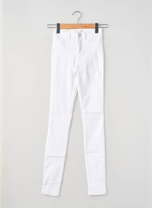 Pantalon slim poches blanc PIECES femme