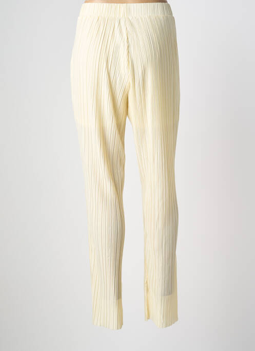 Pantalon droit taille élastique beige VERO MODA femme
