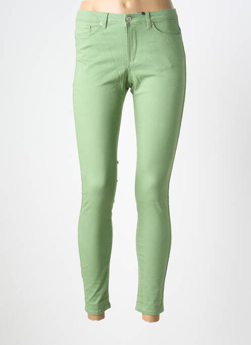 Pantalon slim broderie rivets taille normale vert VERO MODA femme