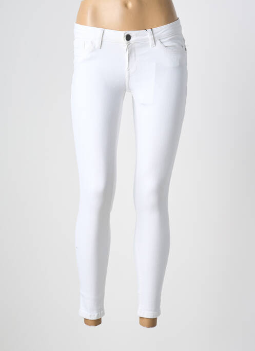 Pantalon slim poches blanc NOISY MAY femme