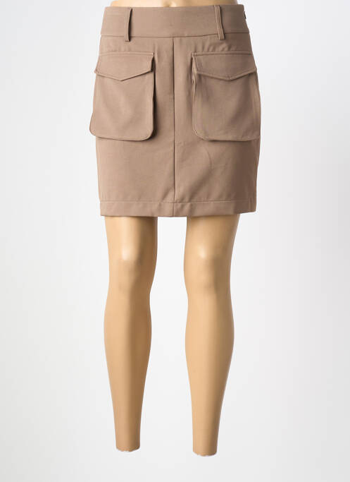 Jupe courte poches beige VERO MODA femme