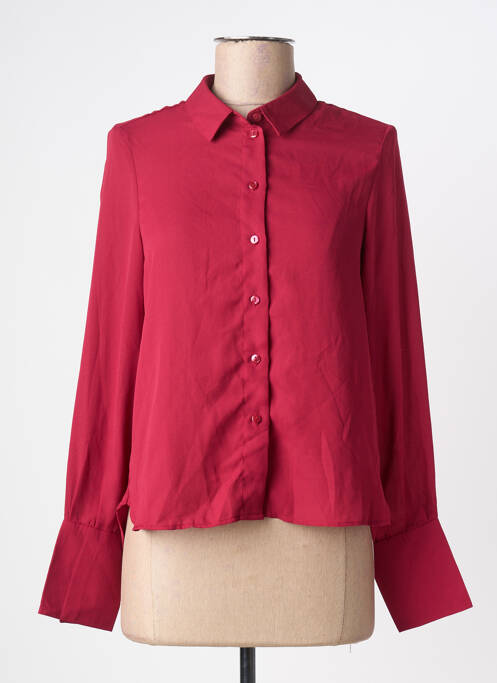 Chemisier coupe droite manches longues rouge VERO MODA femme