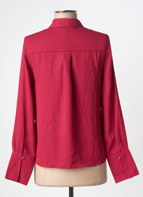 Chemisier coupe droite manches longues rouge VERO MODA femme