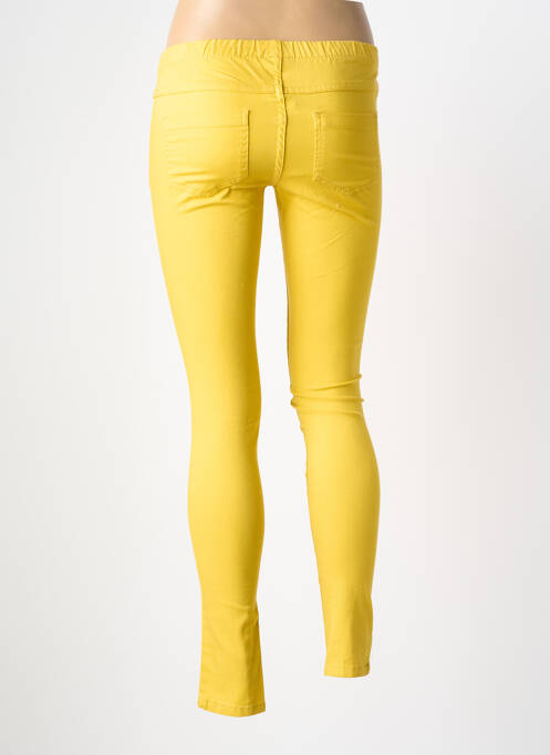 Pantalon slim jaune PIECES femme