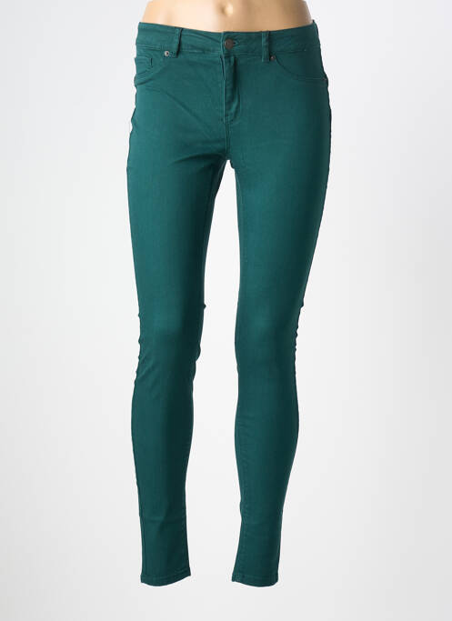 Pantalon slim vert VERO MODA femme