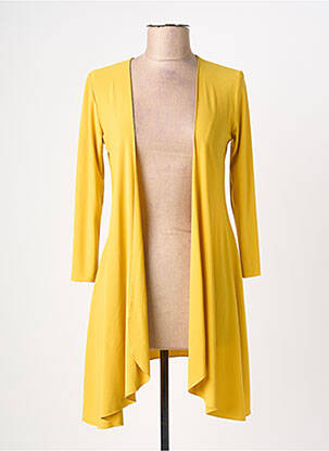 Gilet manches longues manches 3/4 jaune RINASCIMENTO femme