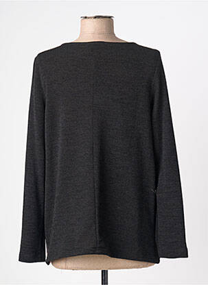 Pull coupe cintrée manches longues noir EROKE femme
