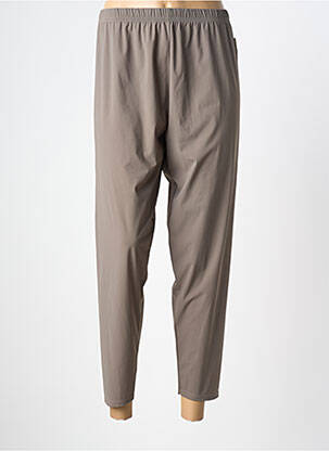 Pantalon 7/8 taille élastique beige CLIN D'OEIL femme