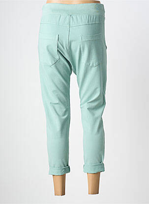Pantalon 7/8 taille élastique bleu WENDY TRENDY femme