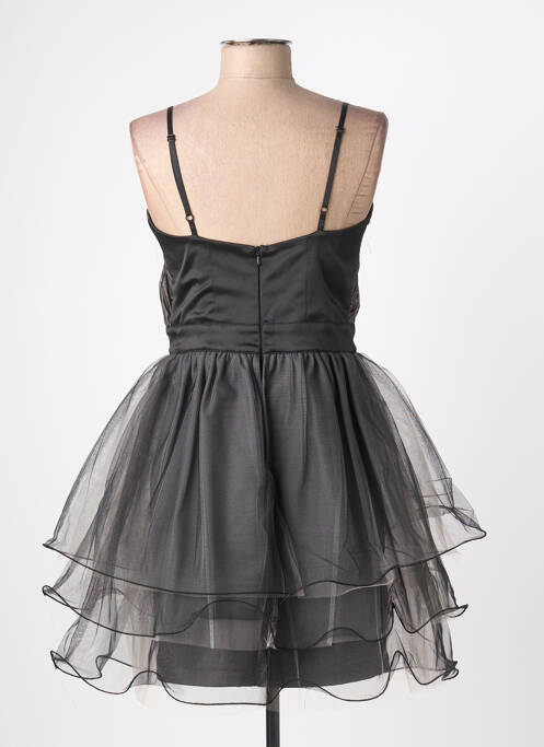 Robe courte coupe évasée fines bretelles noir RINASCIMENTO femme