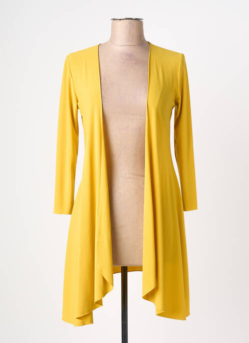 Gilet manches longues manches 3/4 jaune RINASCIMENTO femme