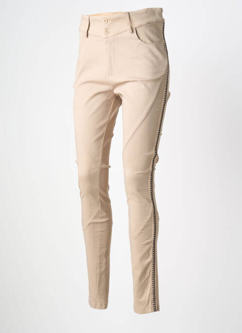 Pantalon slim beige NÜ femme