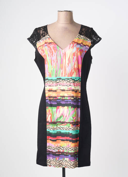 Robe mi-longue noir PAUL BRIAL femme