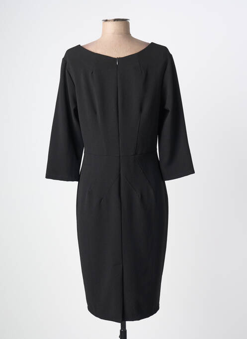 Robe mi-longue noir POUSSIERE D'ETOLE femme