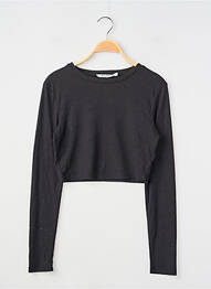 Pull coupe cintrée manches longues noir NA-KD femme