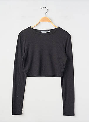 Pull coupe cintrée manches longues noir NA-KD femme